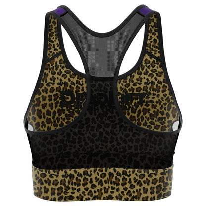 Gangster Glam Mesh Padded Sports Bra