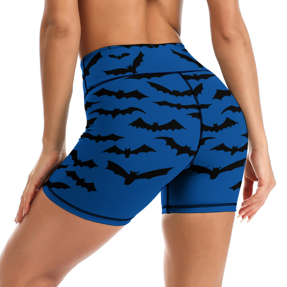 Batty Blue Yoga Shorts