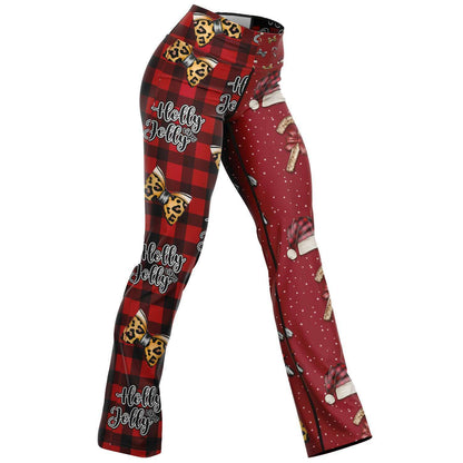Holly Jolly Vibes Flare Leggings