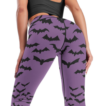 Batty Purple Yoga Pants
