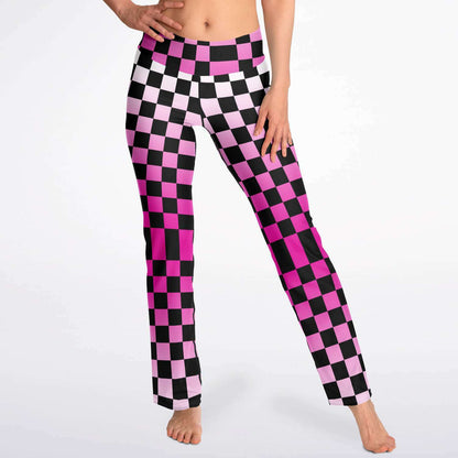 CheckOut The Mirror PINK Flare Leggings