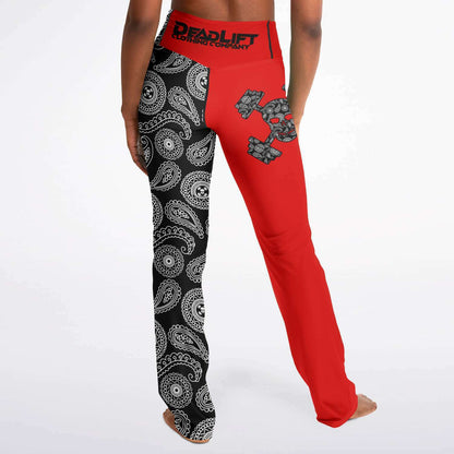 Inky Paisley Remix Flare Leggings