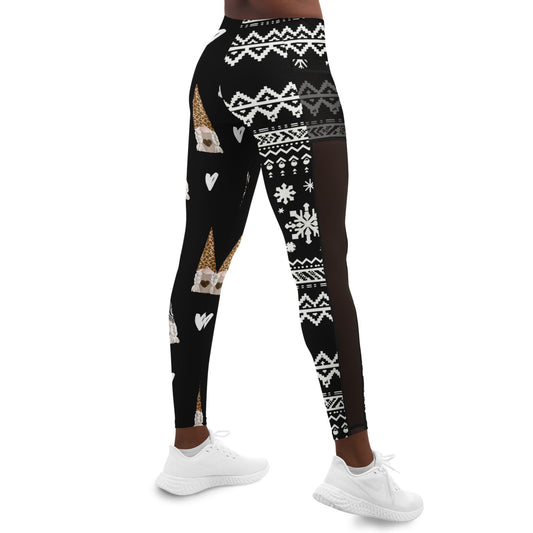 Gnome For The Holidays Mesh Pocket Legging