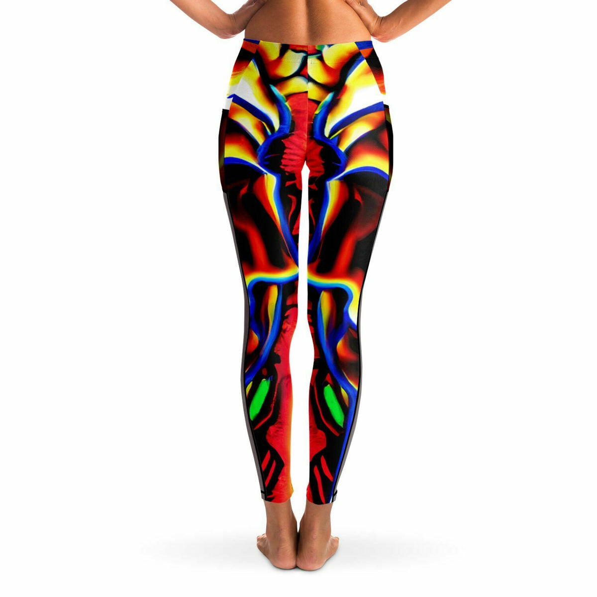 Flaming Skull AI Mesh Pocket Legging