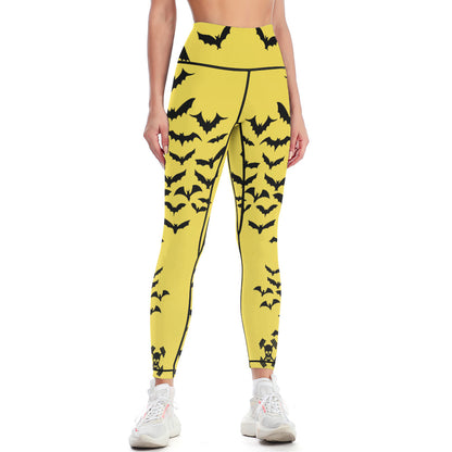 Batty Yellow Yoga Pants