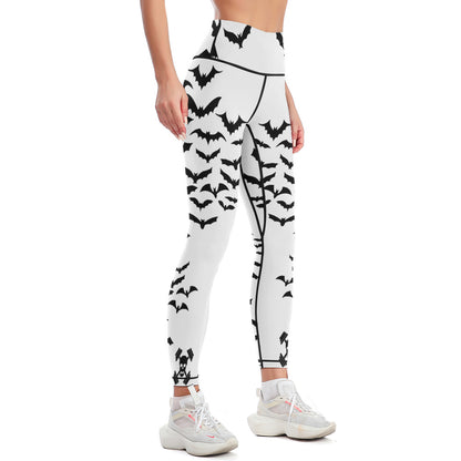 Batty White Yoga Pants