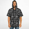 Inky Paisley Hooded Baseball Jersey