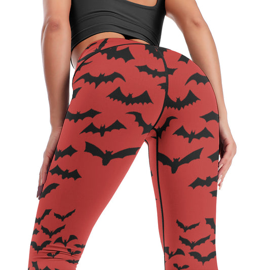 Batty Red Yoga Pants