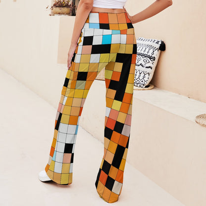 Puzzling  Straight Lace-Up Yoga Pants