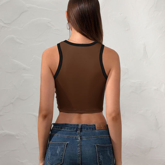 Fall Colors Cropped Slim Racerback