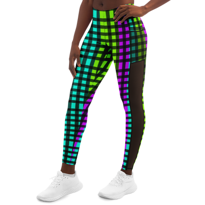 HV Plaid Mesh Pocket Legging