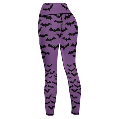 Batty Purple Yoga Pants
