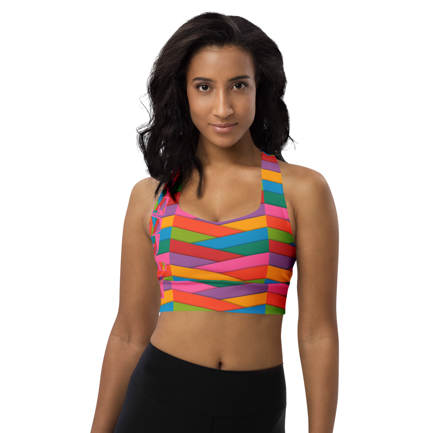 RubberBanded Longline sports bra