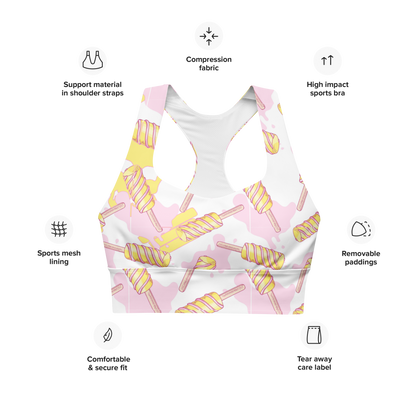 PushPop Longline sports bra