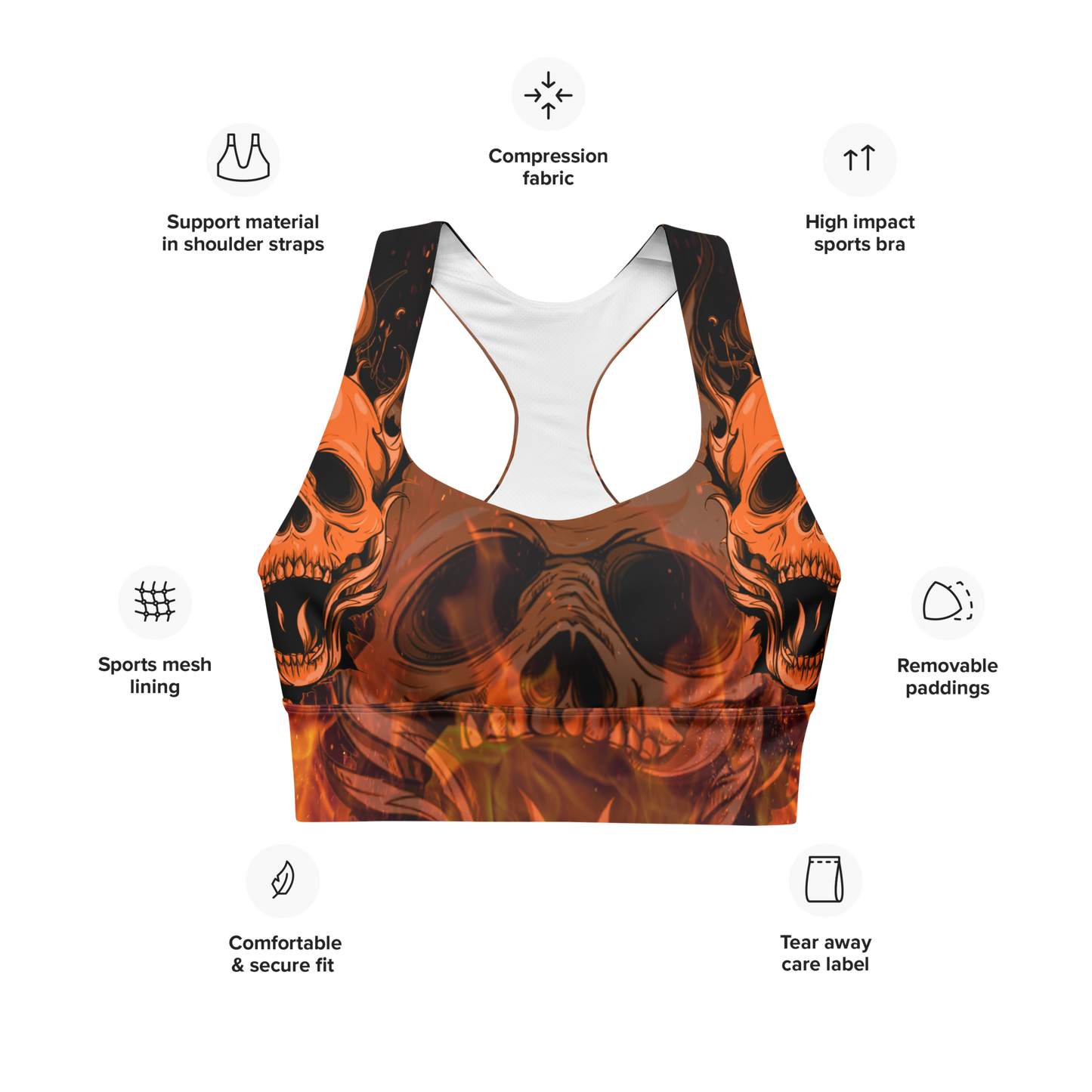 That's Fire Longline sports bra