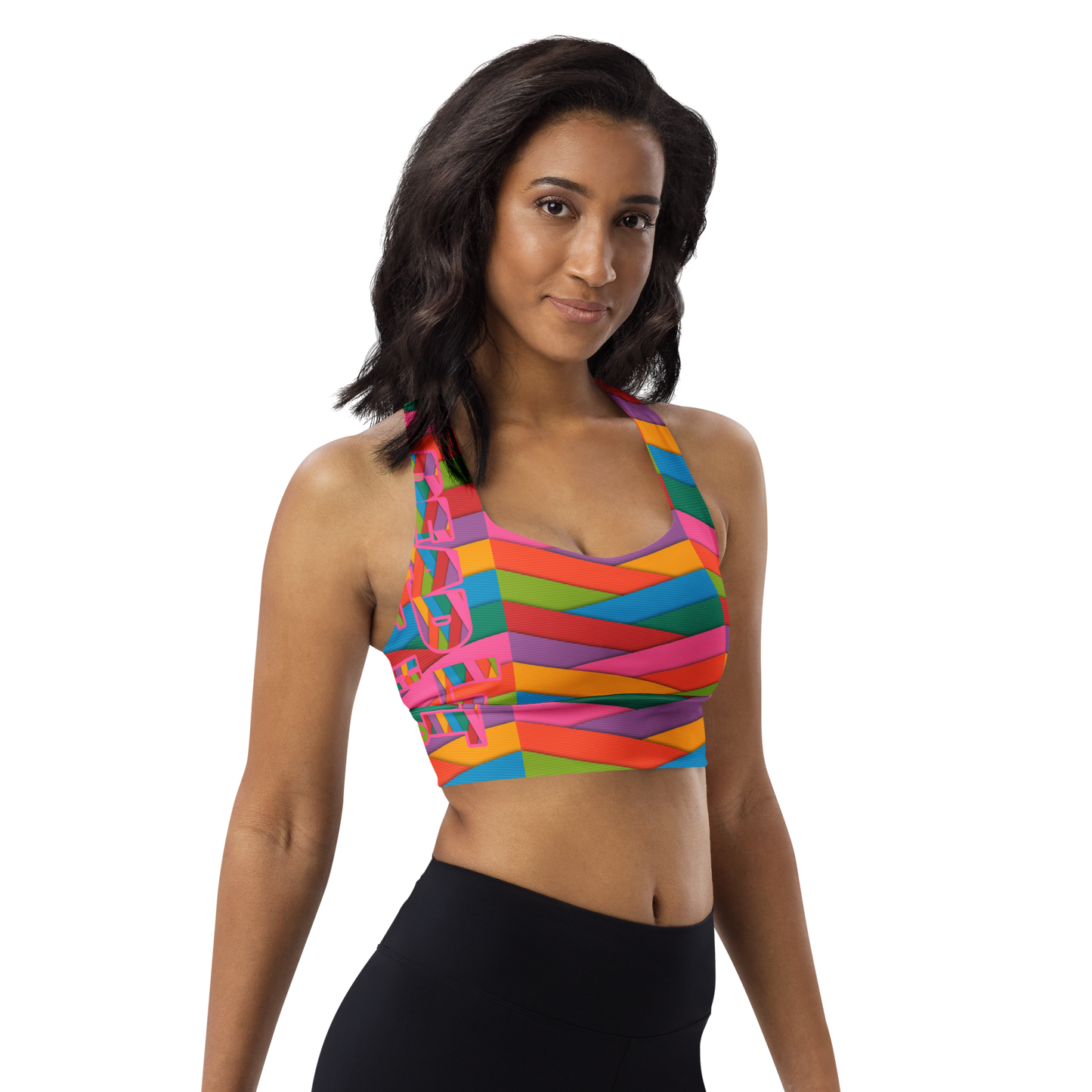 RubberBanded Longline sports bra