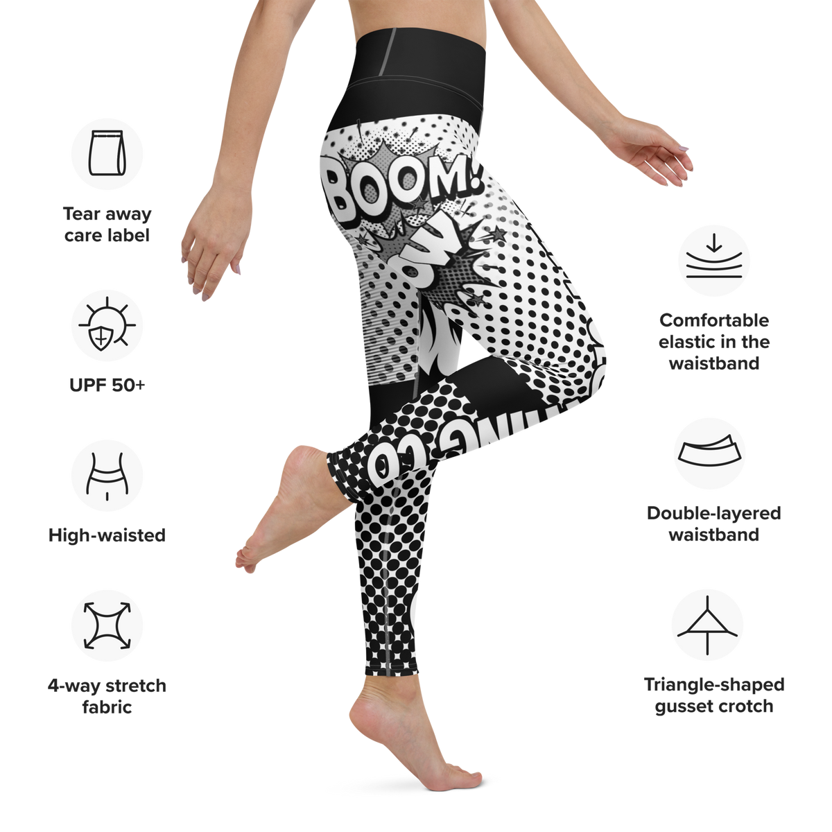 Comic Squats Yoga Leggings