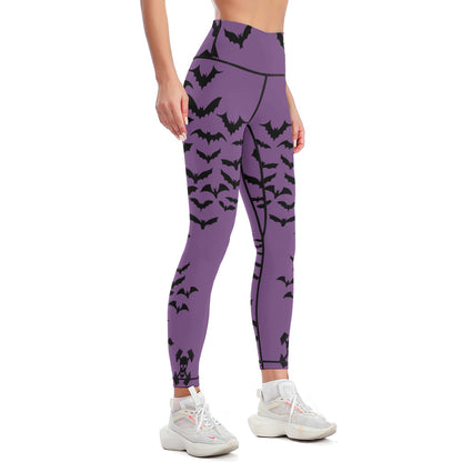 Batty Purple Yoga Pants