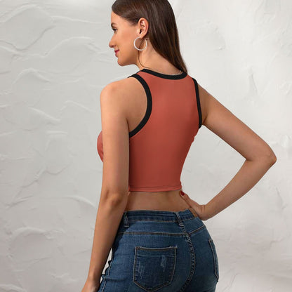 Fall Colors Cropped Slim Racerback