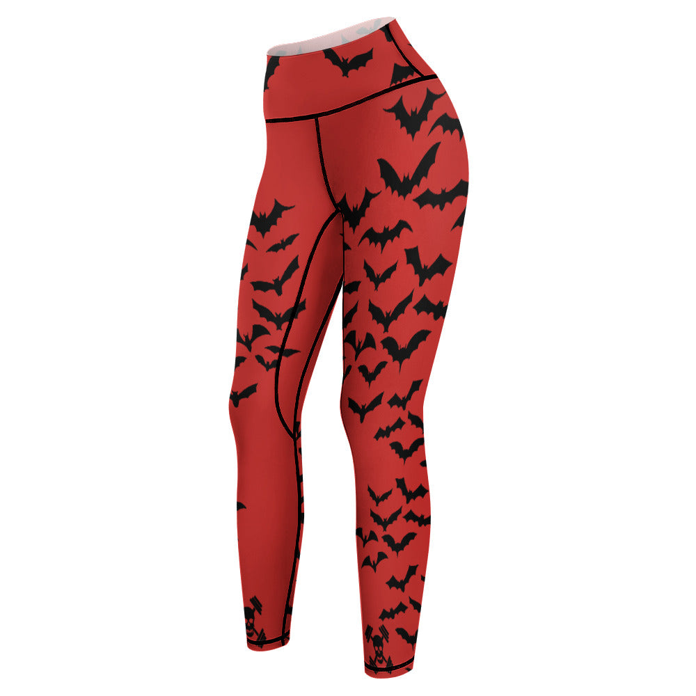 Batty Red Yoga Pants
