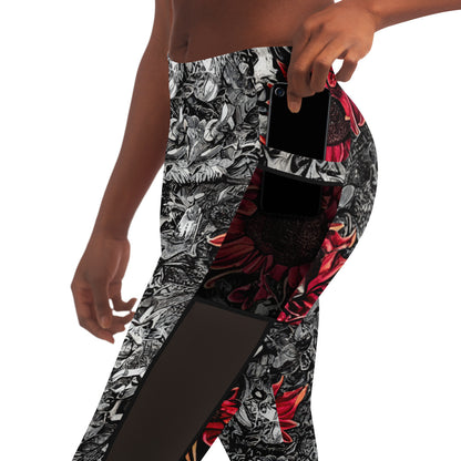 RoseCranial Mesh Pocket Legging