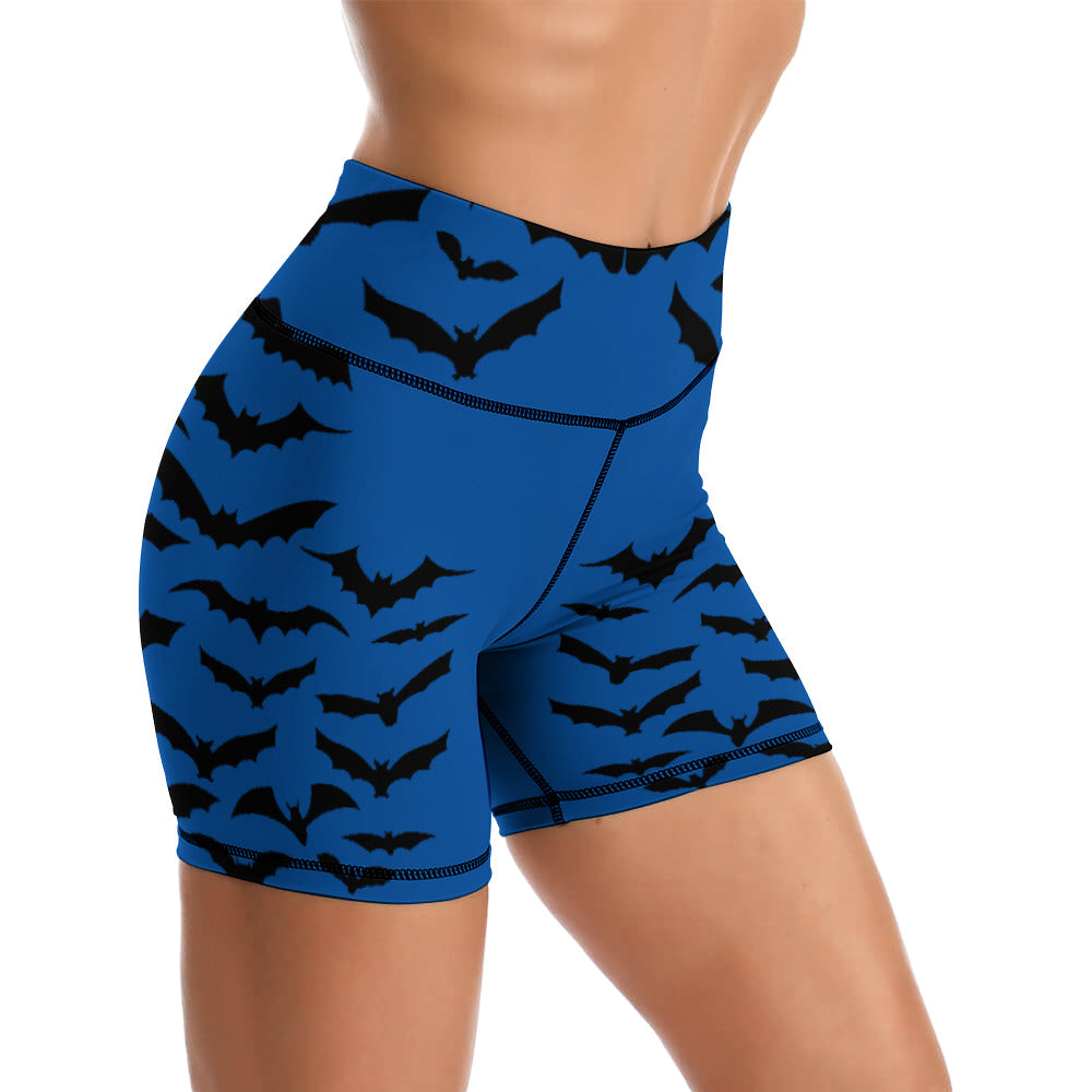 Batty Blue Yoga Shorts
