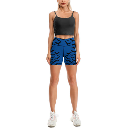 Batty Blue Yoga Shorts