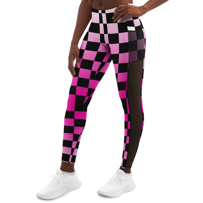 CheckOut The Mirror PINK Mesh Pocket Legging