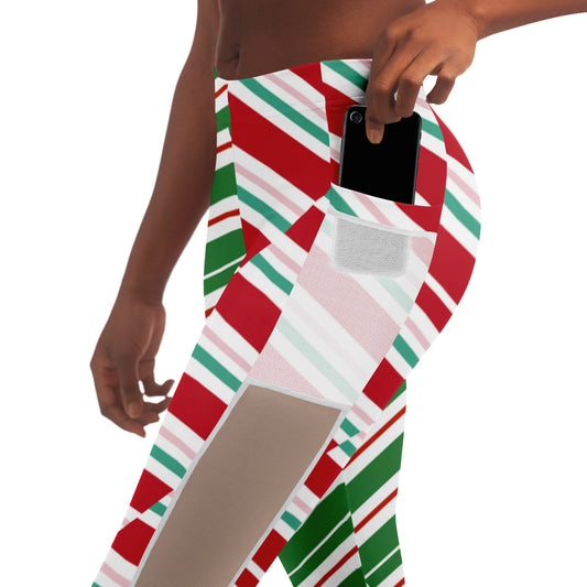 Christmas Rap Mesh Pocket Legging