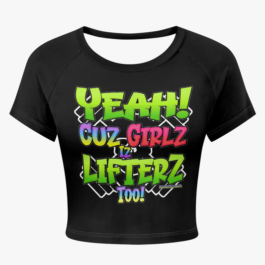 GIrl Lifterz Fitted Crop Top Tee