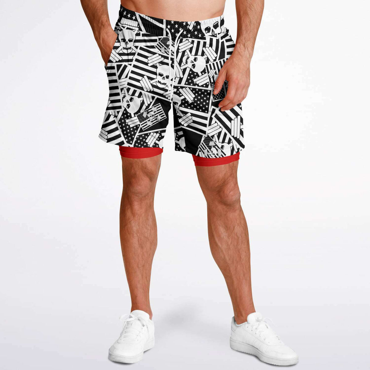 American Logo 2-in-1 Shorts