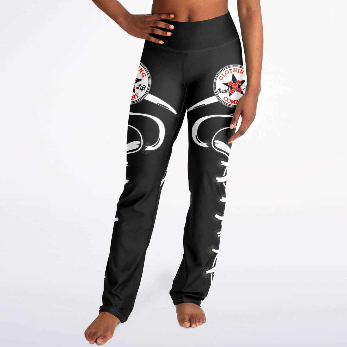 Chucks Black Flare Leggings