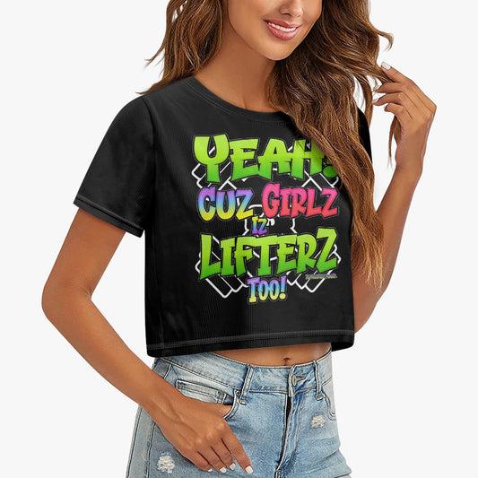 GIrl Lifterz Loose Crop Top Tee