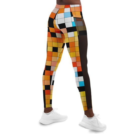 Puzzling Mesh Pocket Legging