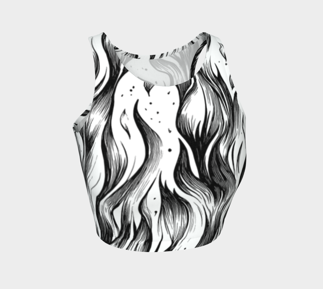 Flamed Athletic Crop