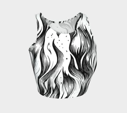 Flamed Athletic Crop