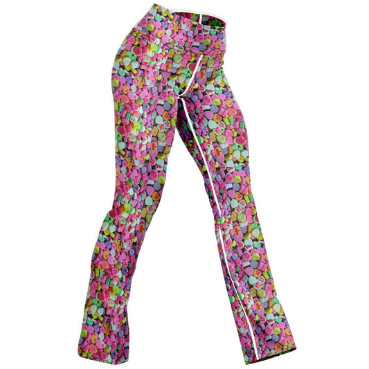 Valentines Day Candy Flare Leggings