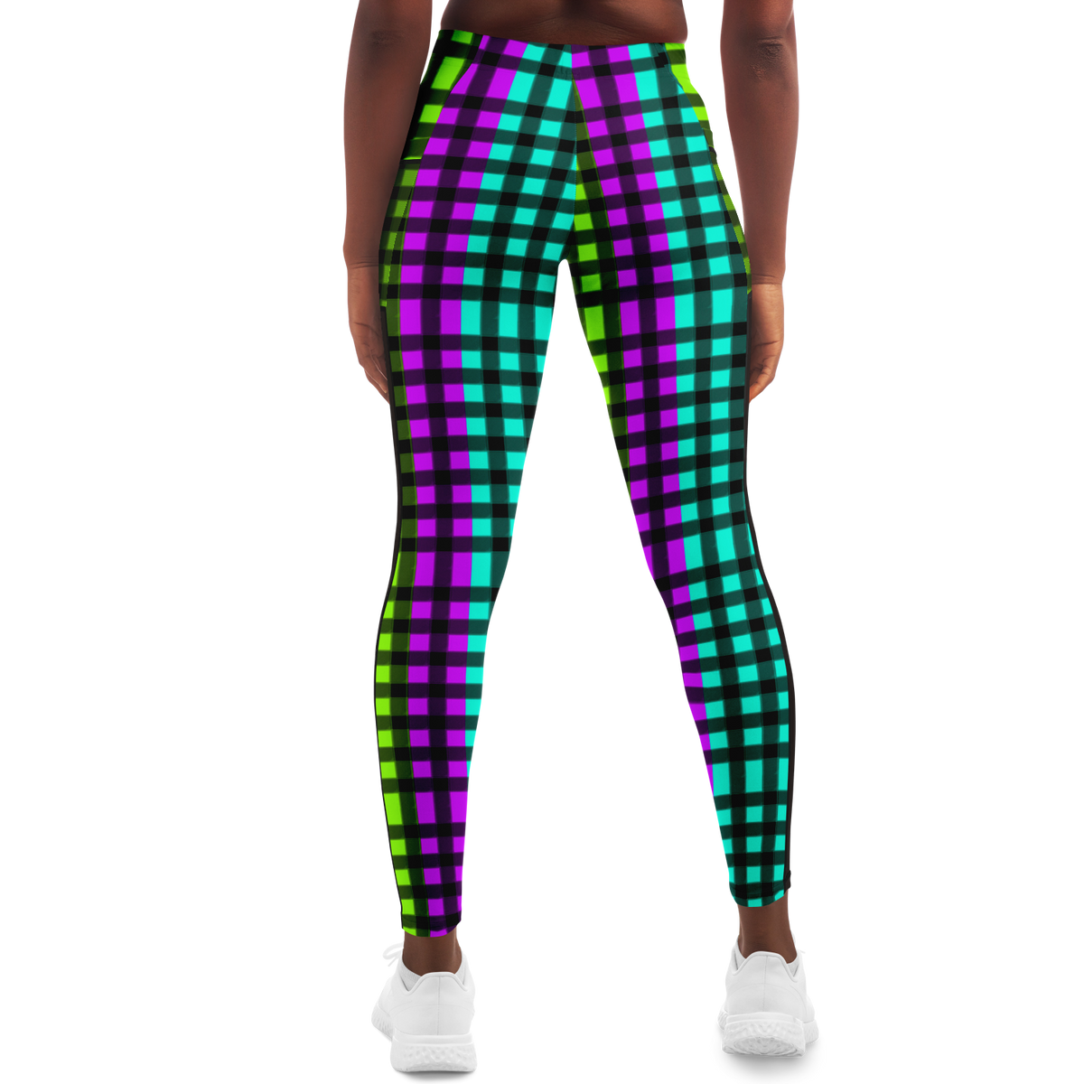 HV Plaid Mesh Pocket Legging