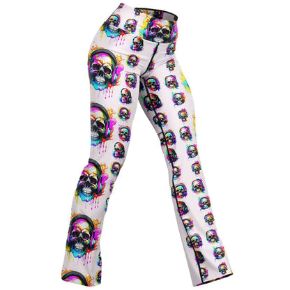 Music Is Dead Flare Leggings