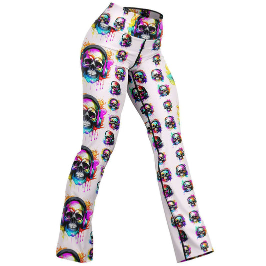Music Is Dead Flare Leggings