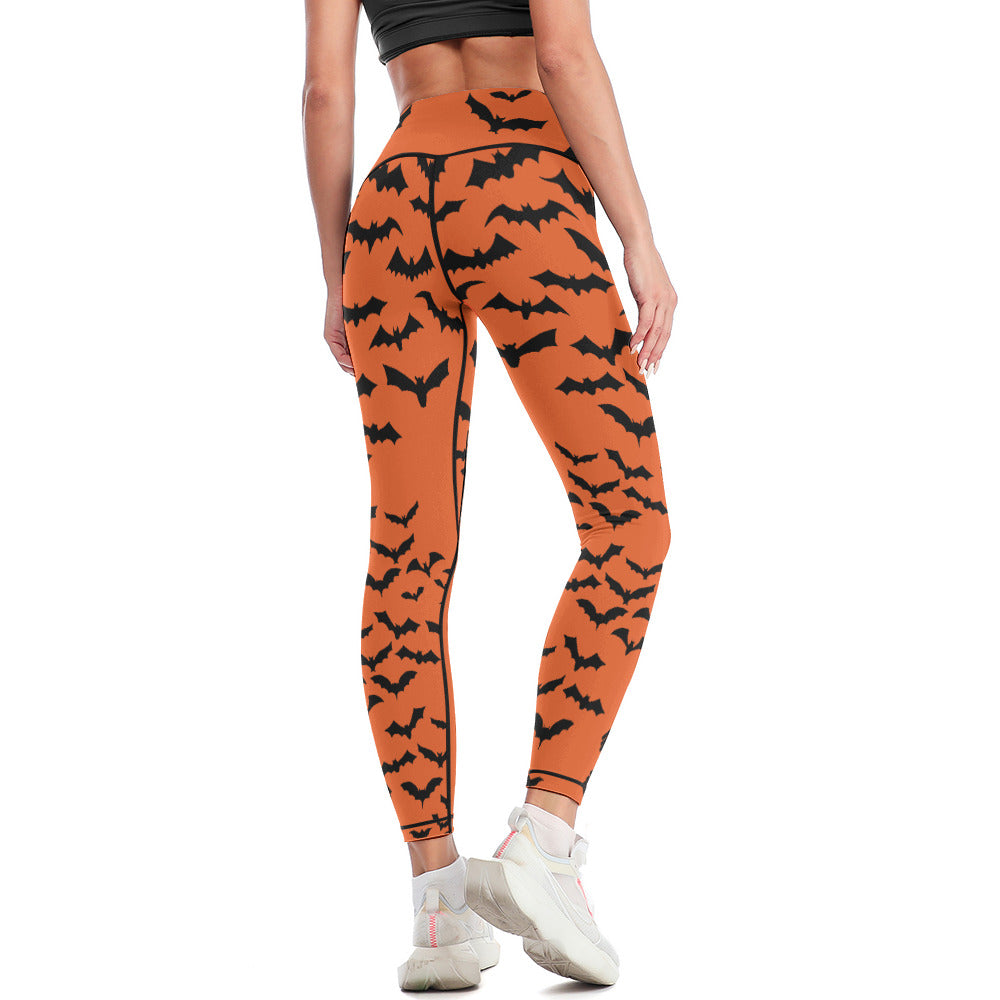 Batty Yellow Yoga Pants