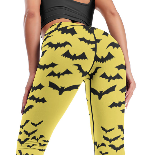 Batty Yellow Yoga Pants