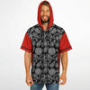 Inky Paisley Remix Hooded Baseball Jersey