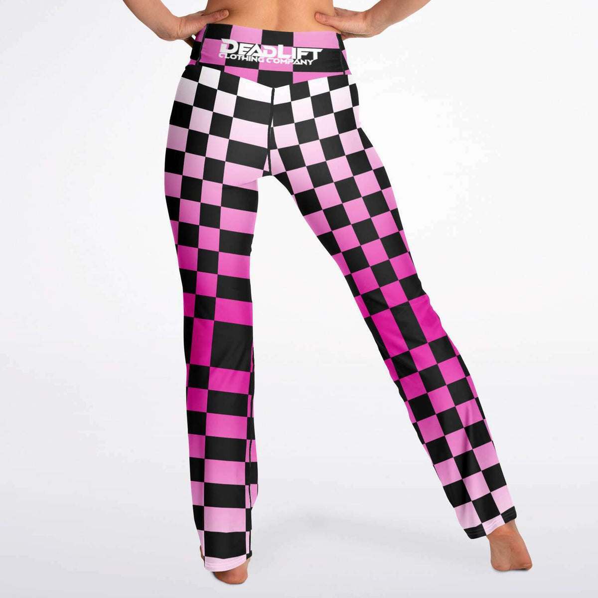 CheckOut The Mirror PINK Flare Leggings