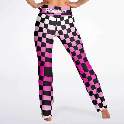 CheckOut The Mirror PINK Flare Leggings
