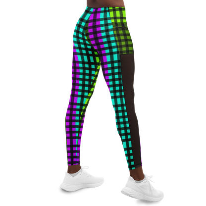 HV Plaid Mesh Pocket Legging