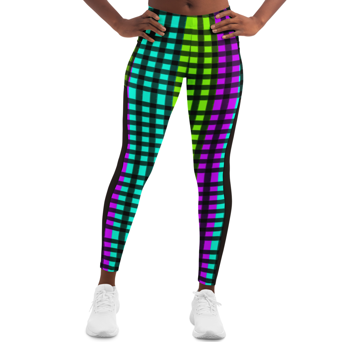 HV Plaid Mesh Pocket Legging