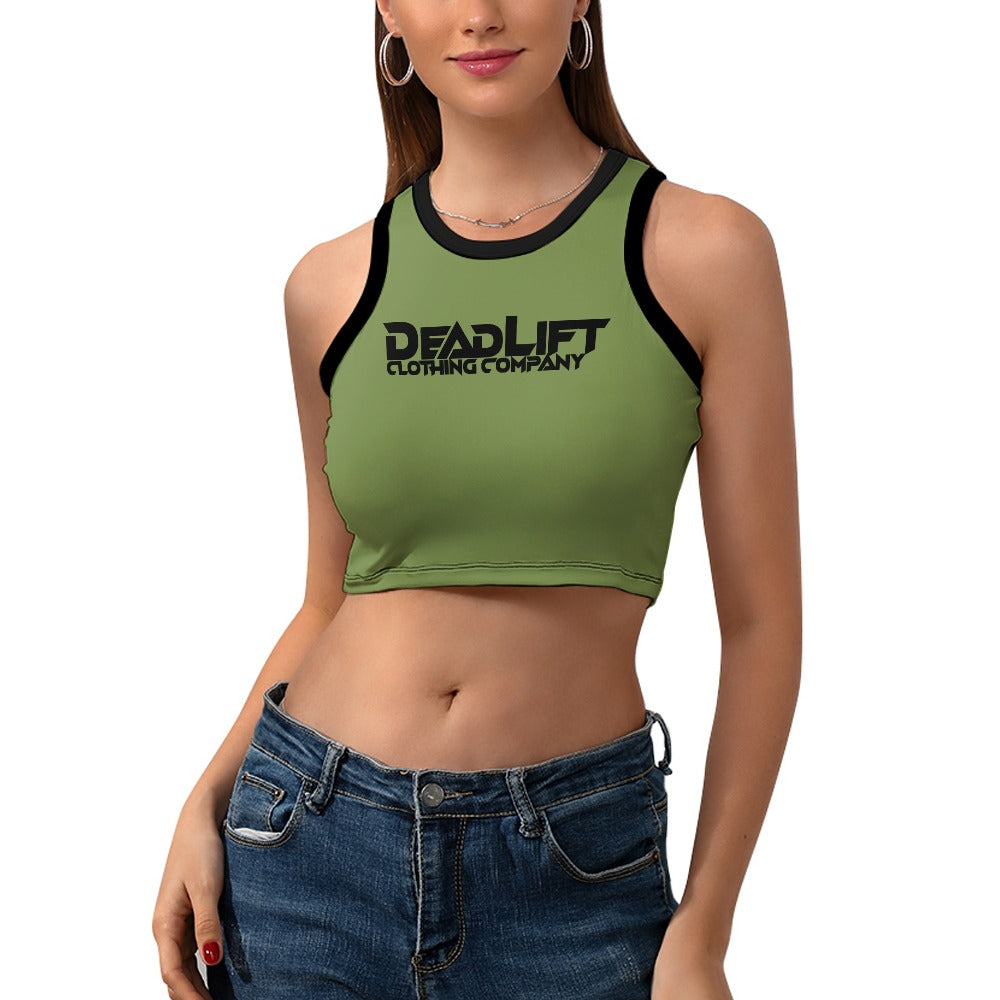Fall Colors Cropped Slim Racerback