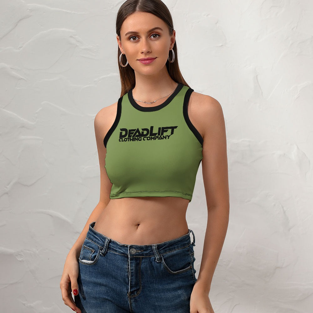 Fall Colors Cropped Slim Racerback