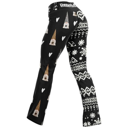 Gnome For The Holidays Flare Leggings